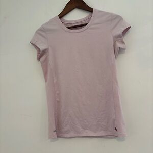 Alo Yoga Light Pink coolfit workout T-Shirt Sz m | alo yoga workout athleisure